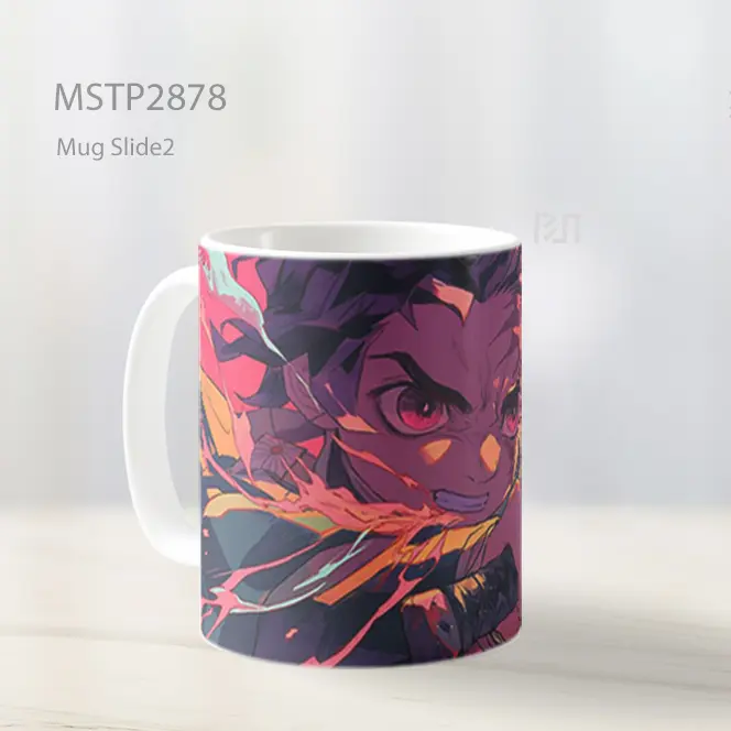 Tanjiro Demon Slayer Aksi Mug MSTP2878 - All-side / Desain