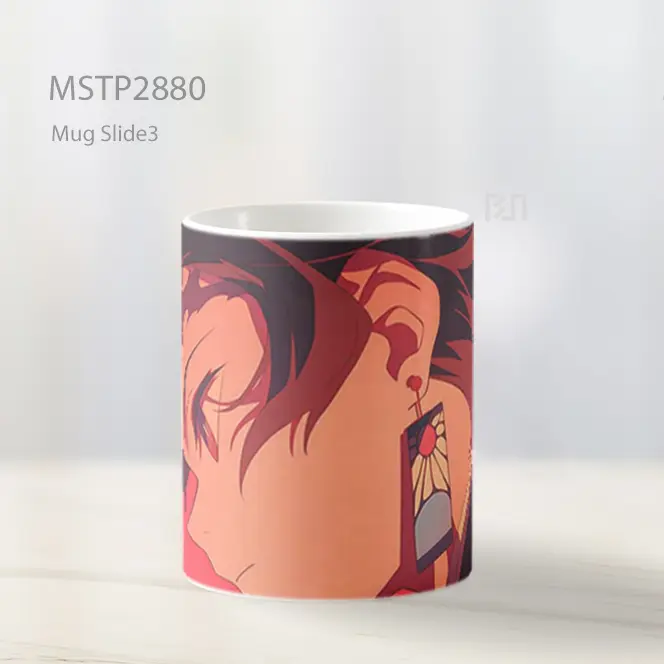 Tanjiro Demon Slayer Dengan Anting Hanafuda Mug MSTP2880 - All-side / Desain