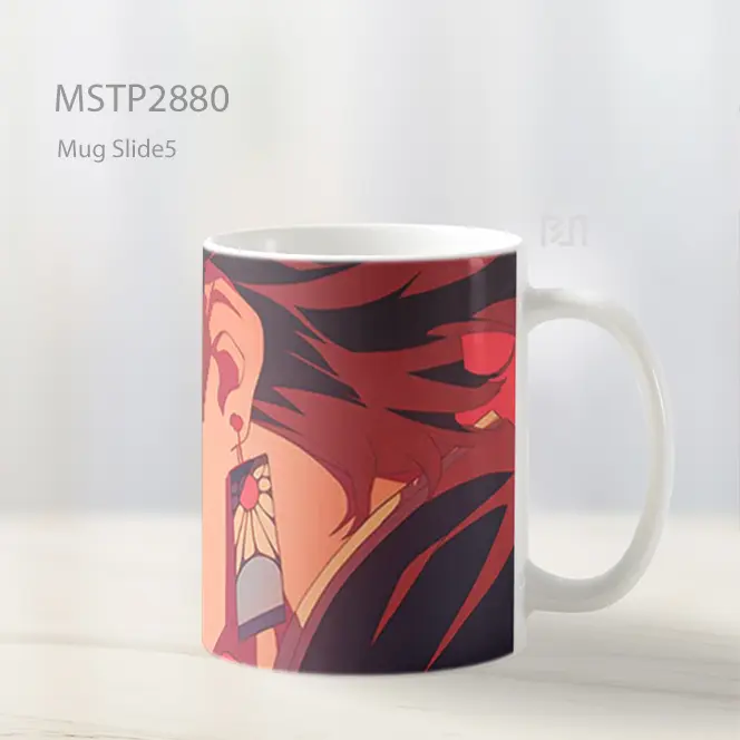 Tanjiro Demon Slayer Dengan Anting Hanafuda Mug MSTP2880 - All-side / Desain