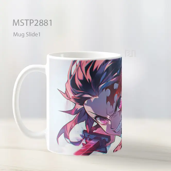 Tanjiro Demon Slayer Kompas Destruktif Mug MSTP2881 - All-side / Desain