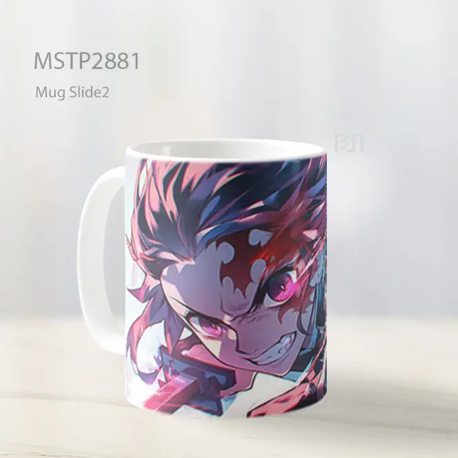 Tanjiro Demon Slayer Kompas Destruktif Mug MSTP2881 - All-side / Desain