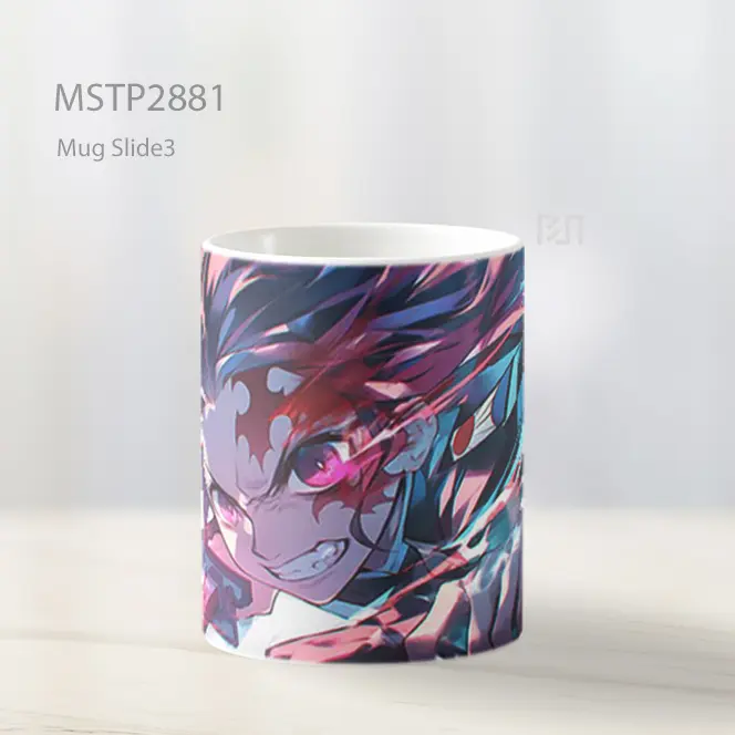 Tanjiro Demon Slayer Kompas Destruktif Mug MSTP2881 - All-side / Desain