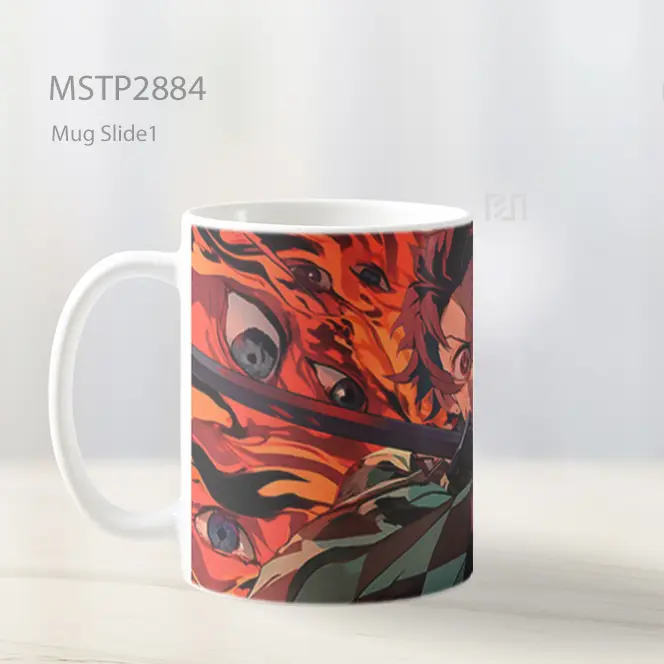 Tanjiro Demon Slayer Mata Penuh Amarah Mug MSTP2884 - All-side / Desain