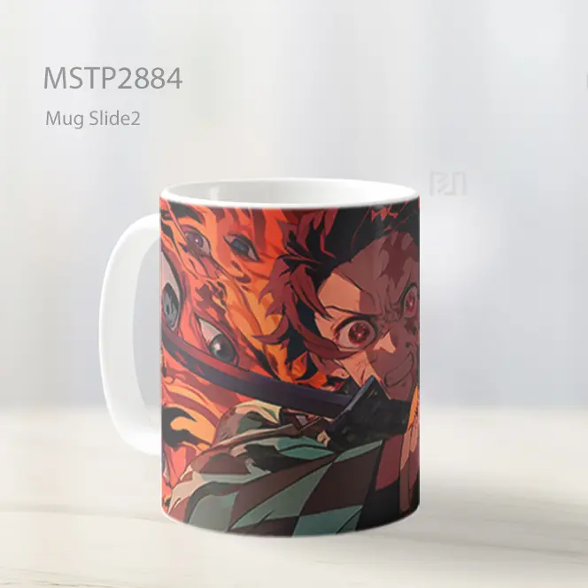 Tanjiro Demon Slayer Mata Penuh Amarah Mug MSTP2884 - All-side / Desain