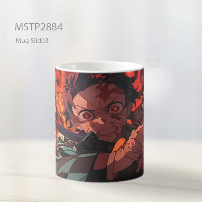 Tanjiro Demon Slayer Mata Penuh Amarah Mug MSTP2884 - All-side / Desain
