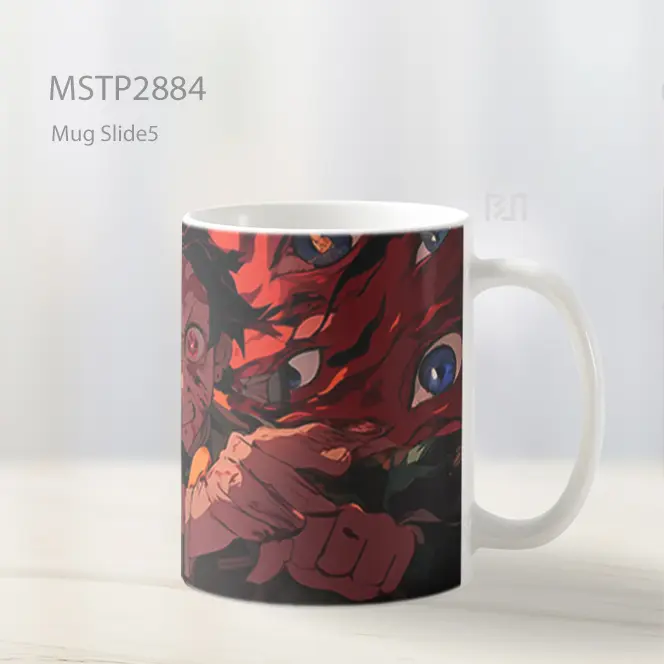 Tanjiro Demon Slayer Mata Penuh Amarah Mug MSTP2884 - All-side / Desain