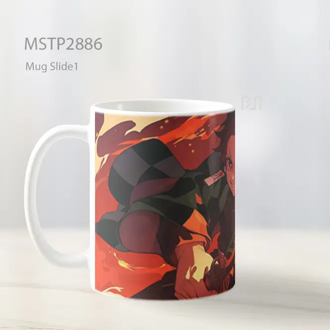 Tanjiro Demon Slayer Pedang Merah Mug MSTP2886 - All-side / Desain