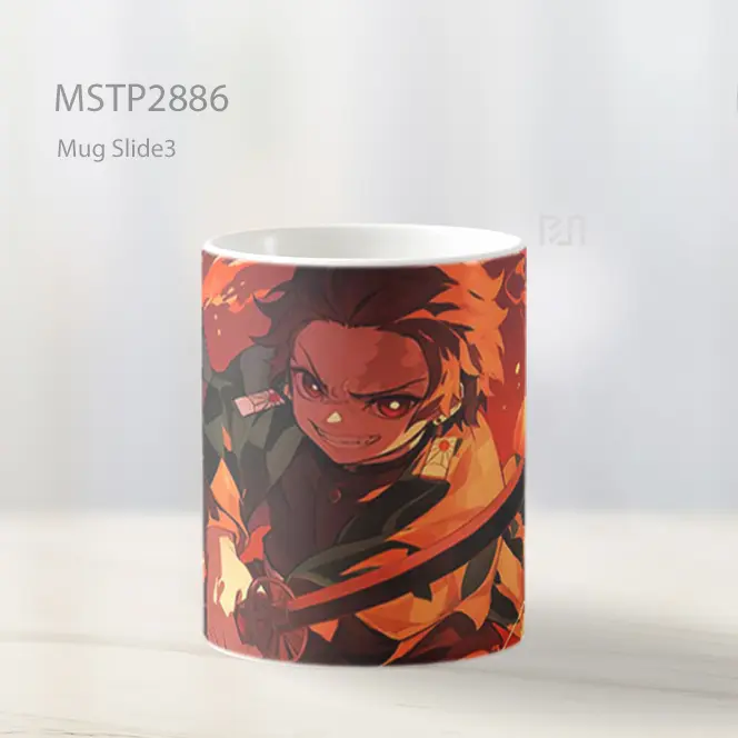 Tanjiro Demon Slayer Pedang Merah Mug MSTP2886 - All-side / Desain