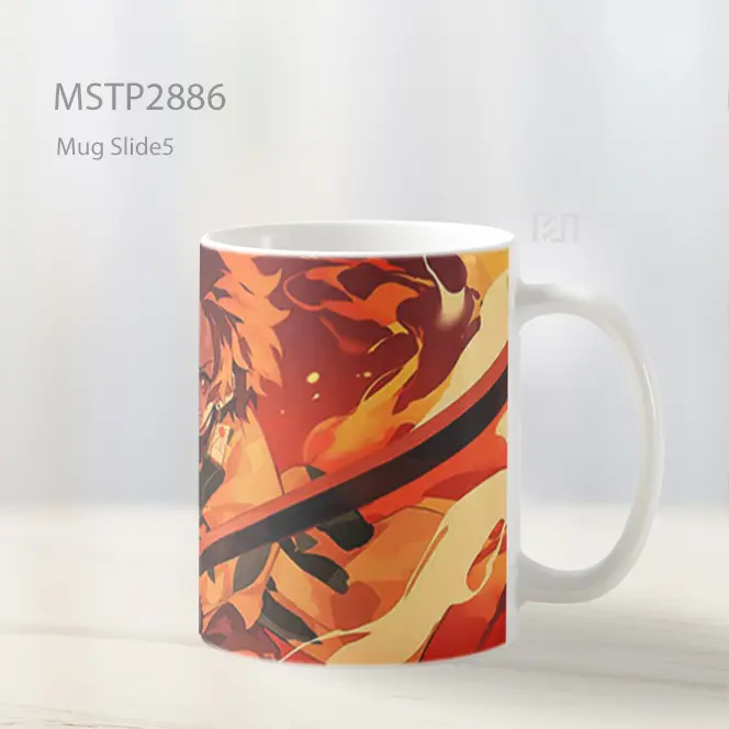 Tanjiro Demon Slayer Pedang Merah Mug MSTP2886 - All-side / Desain