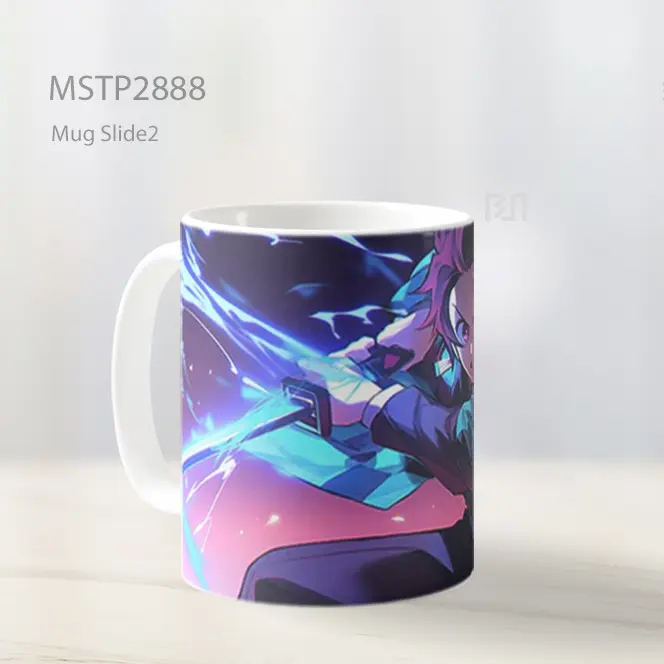 Tanjiro Demon Slayer Water Fire Attack Mug MSTP2888 - All-side / Desain
