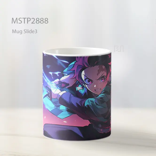 Tanjiro Demon Slayer Water Fire Attack Mug MSTP2888 - All-side / Desain