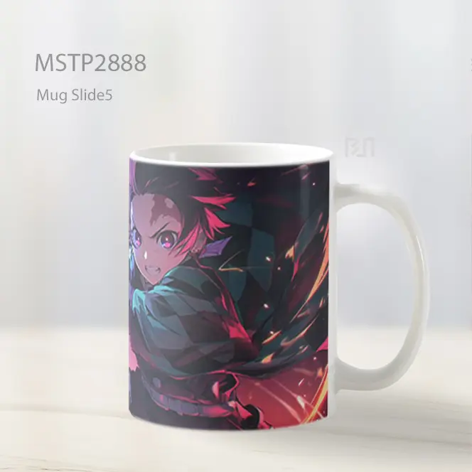 Tanjiro Demon Slayer Water Fire Attack Mug MSTP2888 - All-side / Desain