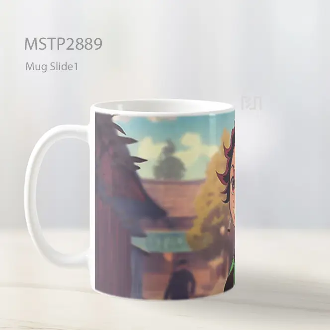 Tanjiro Dengan Senyum Cerah Mug MSTP2889 - All-side / Desain