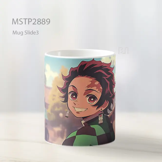 Tanjiro Dengan Senyum Cerah Mug MSTP2889 - All-side / Desain