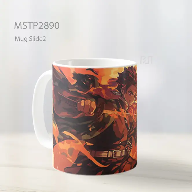Tanjiro Fire Sword Demon Slayer Mug MSTP2890 - All-side / Desain