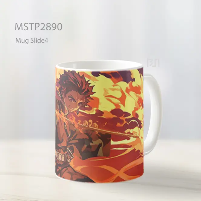 Tanjiro Fire Sword Demon Slayer Mug MSTP2890