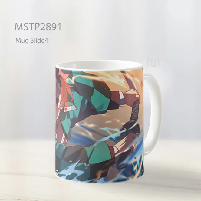 Tanjiro Gaya Kartun Menawan Mug MSTP2891