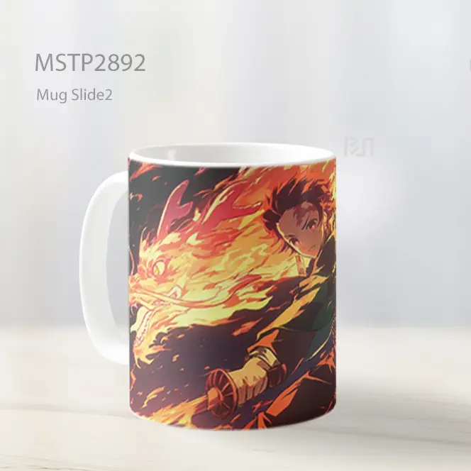 Tanjiro Hinokami Kagura Anime Mug MSTP2892 - All-side / Desain