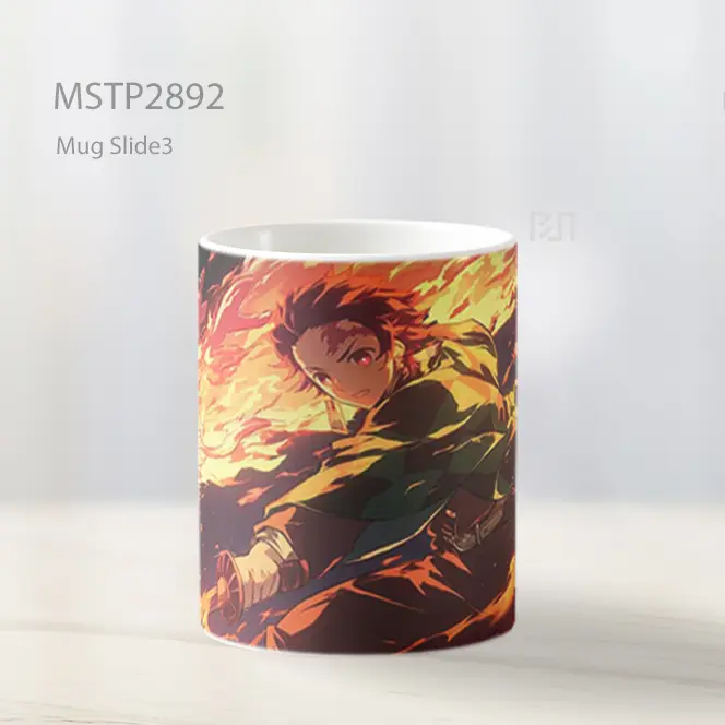 Tanjiro Hinokami Kagura Anime Mug MSTP2892 - All-side / Desain