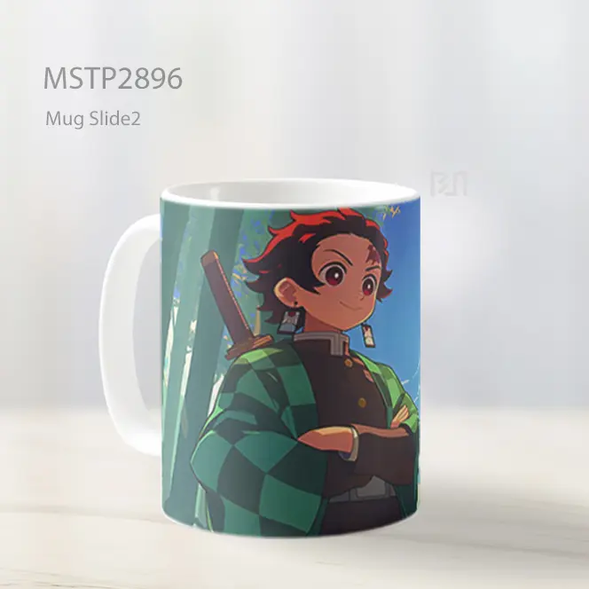 Tanjiro Kamado Demon Slayer Gaya Kartun Mug MSTP2896 - All-side / Desain