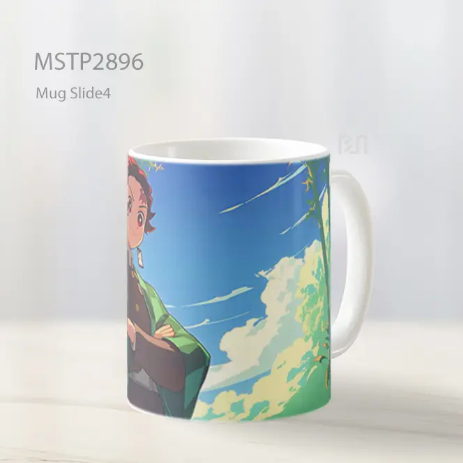 Tanjiro Kamado Demon Slayer Gaya Kartun Mug MSTP2896