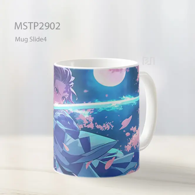 Tanjiro Kamado Di Bawah Bulan Sakura Mug MSTP2902