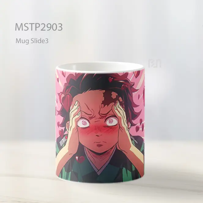 Tanjiro Kamado Hati Penuh Cinta Mug MSTP2903 - All-side / Desain