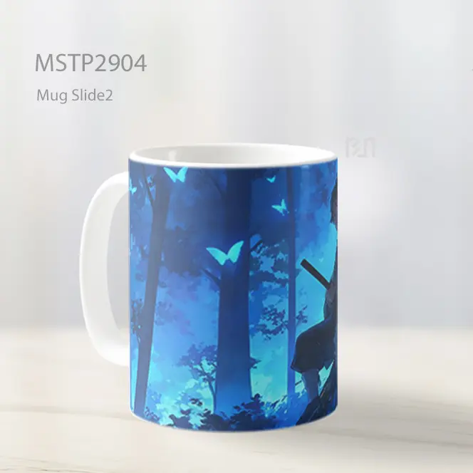 Tanjiro Kamado Kupu Kupu Hutan Mug MSTP2904 - All-side / Desain