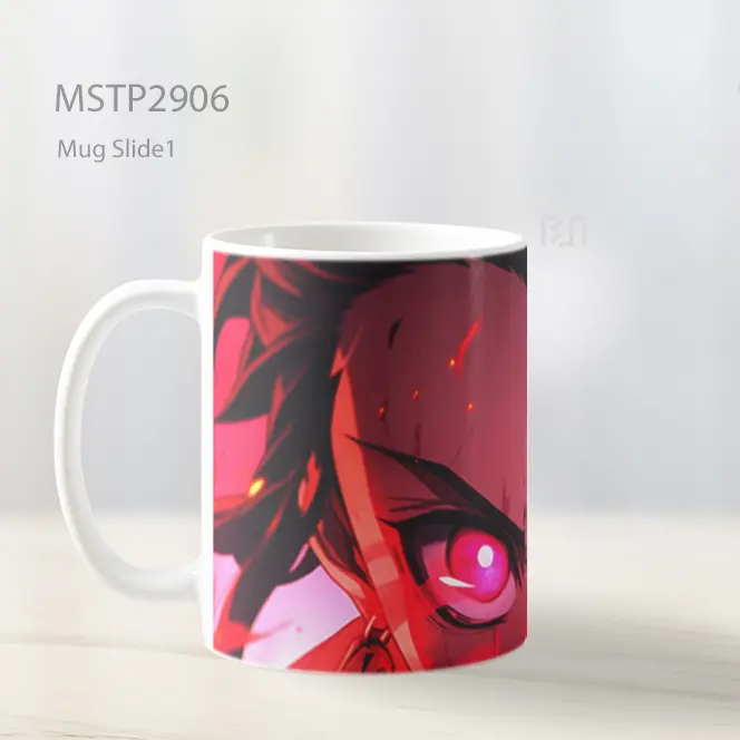 Tanjiro Kamado Mata Merah Mug MSTP2906 - All-side / Desain