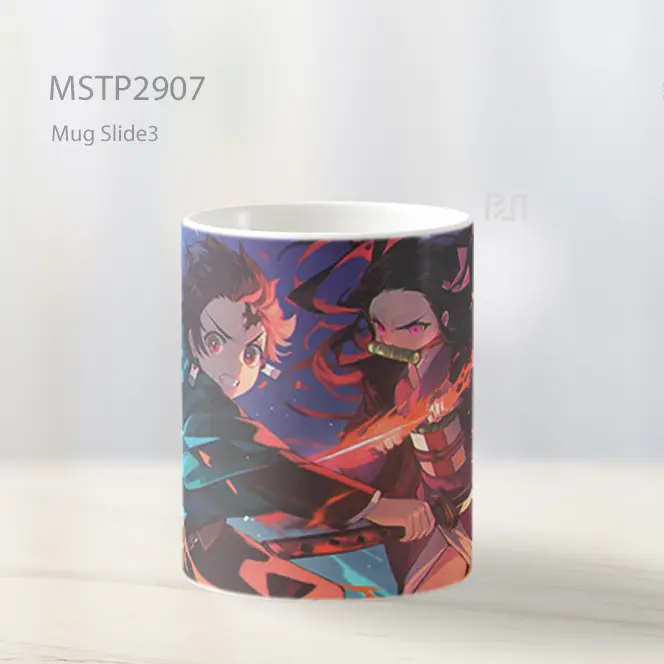 Tanjiro Kamado Melindungi Nezuko Mug MSTP2907 - All-side / Desain