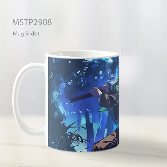 Tanjiro Kamado Pertarungan Pedang Mug MSTP2908 - All-side / Desain