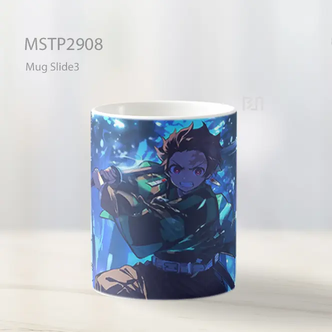 Tanjiro Kamado Pertarungan Pedang Mug MSTP2908 - All-side / Desain