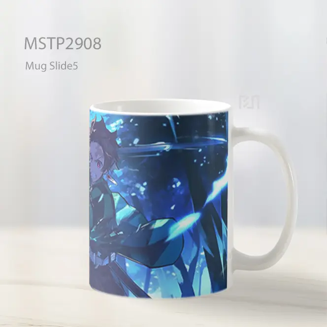 Tanjiro Kamado Pertarungan Pedang Mug MSTP2908 - All-side / Desain