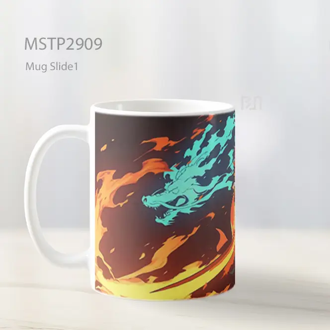 Tanjiro Kamado Semangat Membara Mug MSTP2909 - All-side / Desain
