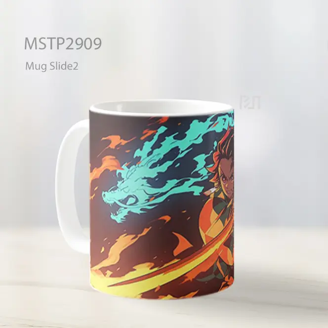 Tanjiro Kamado Semangat Membara Mug MSTP2909 - All-side / Desain