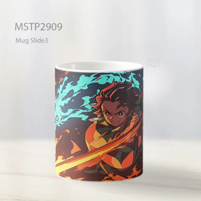 Tanjiro Kamado Semangat Membara Mug MSTP2909 - All-side / Desain