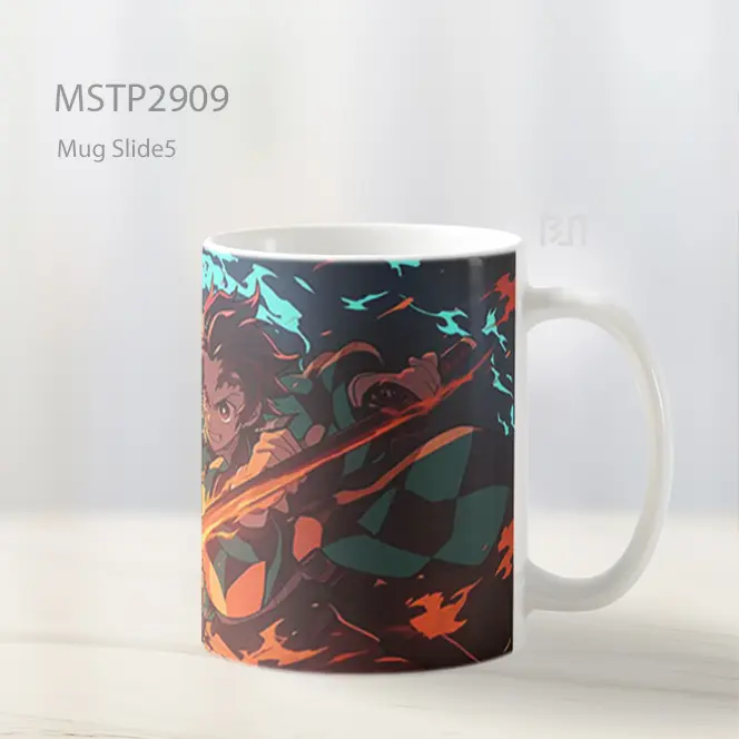 Tanjiro Kamado Semangat Membara Mug MSTP2909 - All-side / Desain