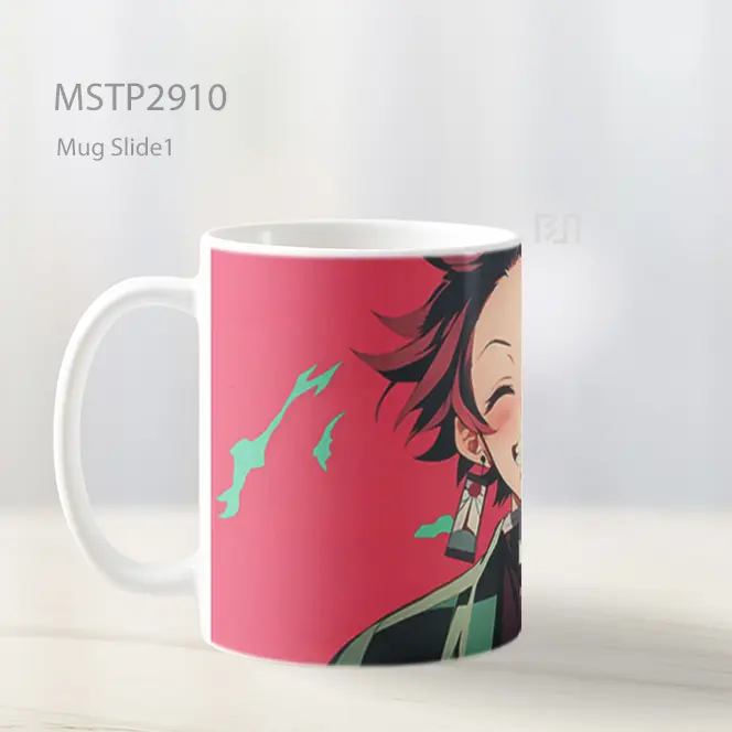 Tanjiro Kamado Senyum Lucu Energi Mug MSTP2910 - All-side / Desain