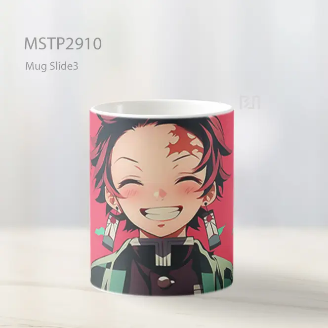 Tanjiro Kamado Senyum Lucu Energi Mug MSTP2910 - All-side / Desain