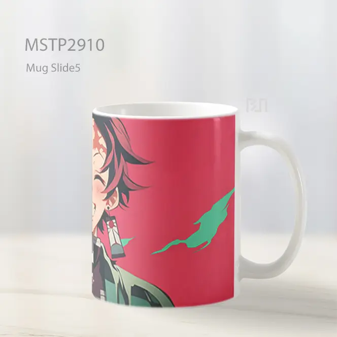 Tanjiro Kamado Senyum Lucu Energi Mug MSTP2910 - All-side / Desain