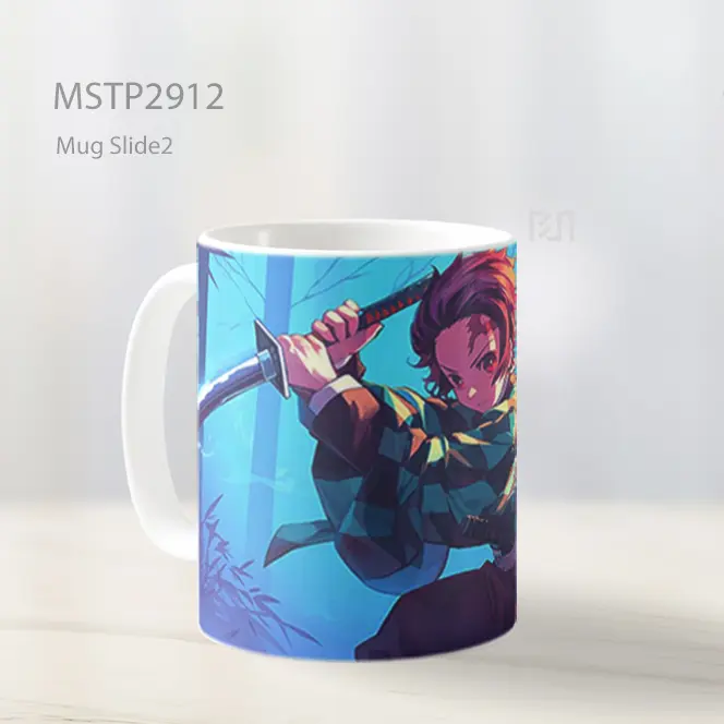 Tanjiro Kamado Tebasan Pedang Mug MSTP2912 - All-side / Desain