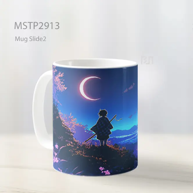 Tanjiro Lembah Bulan Pixel Art Mug MSTP2913 - All-side / Desain