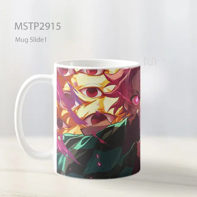 Tanjiro Mata Terbangun Mug MSTP2915 - All-side / Desain