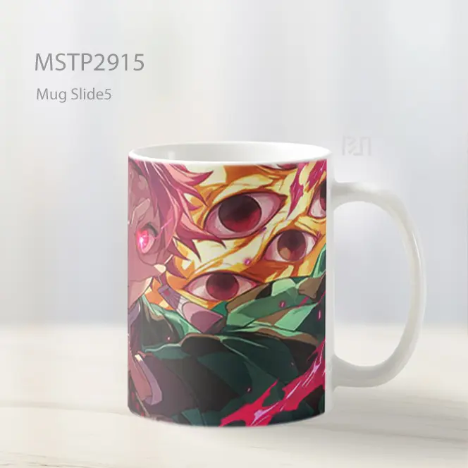 Tanjiro Mata Terbangun Mug MSTP2915 - All-side / Desain