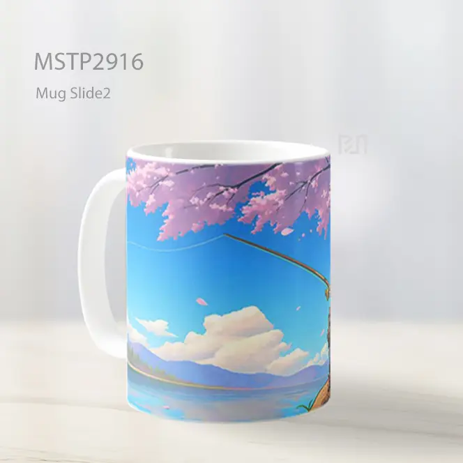 Tanjiro Memancing Bersama Pikachu Mug MSTP2916 - All-side / Desain