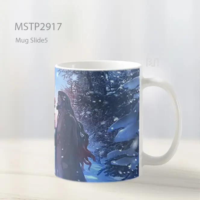 Tanjiro Memberi Nezuko Bunga Mug MSTP2917 - All-side / Desain