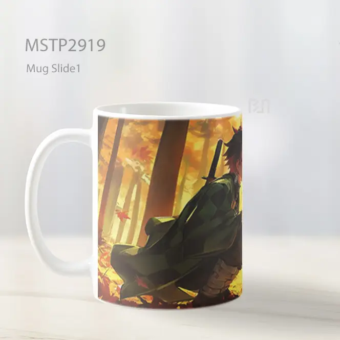 Tanjiro Nezuko Autumn Forest Romantic Ultrawide Mug MSTP2919 - All-side / Desain