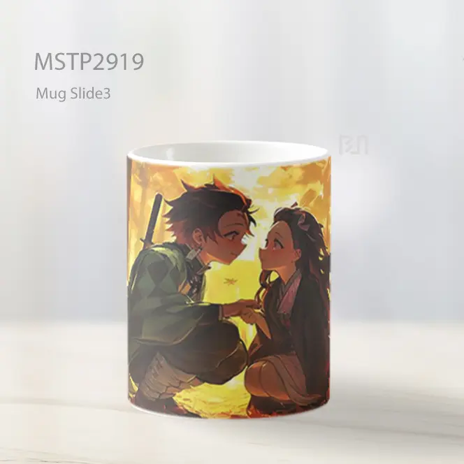 Tanjiro Nezuko Autumn Forest Romantic Ultrawide Mug MSTP2919 - All-side / Desain