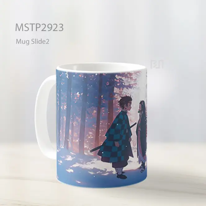 Tanjiro Nezuko Snowy Forest Mug MSTP2923 - All-side / Desain