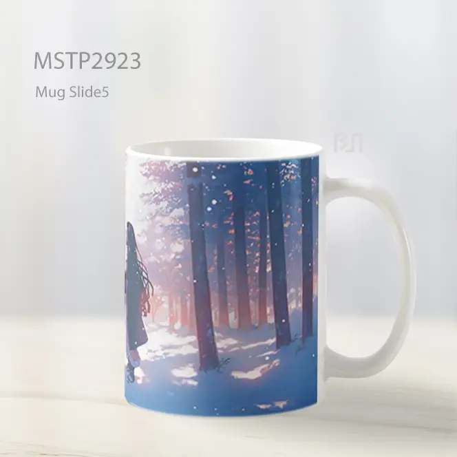 Tanjiro Nezuko Snowy Forest Mug MSTP2923 - All-side / Desain